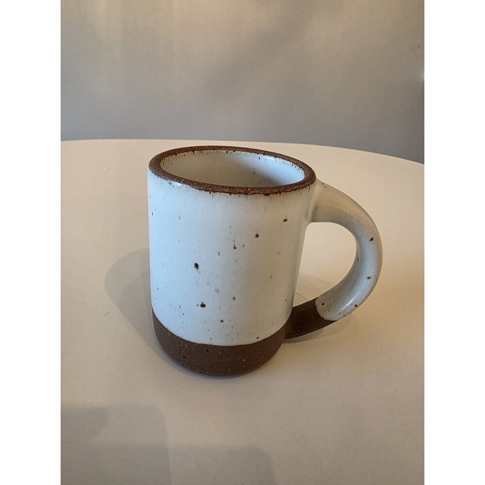 East Fork Speckled Mug/ Coffee Cup Brown Eggshell N.C Made Pottery High Quality